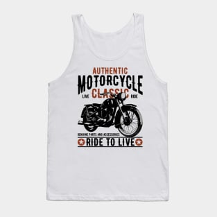 Authentic motocycle classic Tank Top